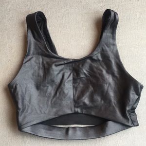 Faux leather Victoria secret workout bra